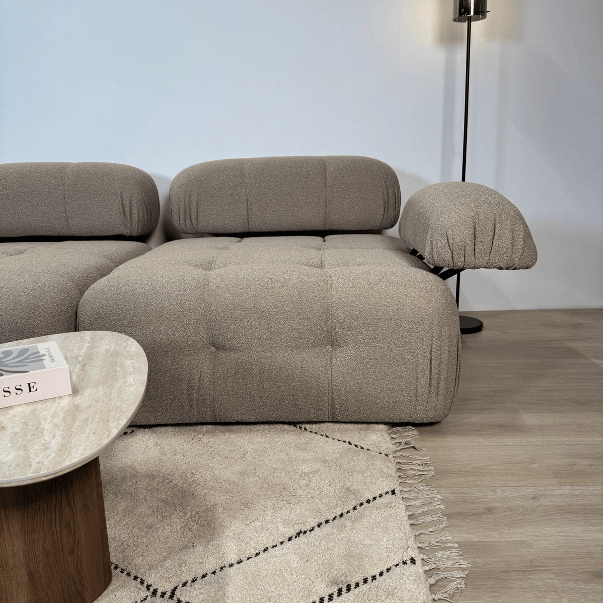 Modulare Bank 3-Sitzer Doeblo Beige