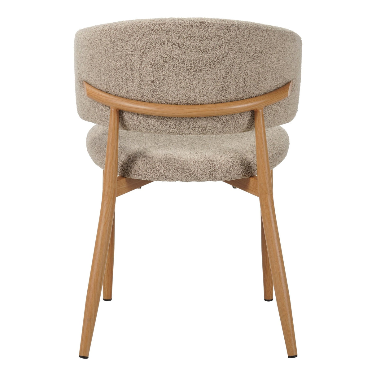 Japandi Eetkamerstoel Yuka Zand - Eikenlook Frame