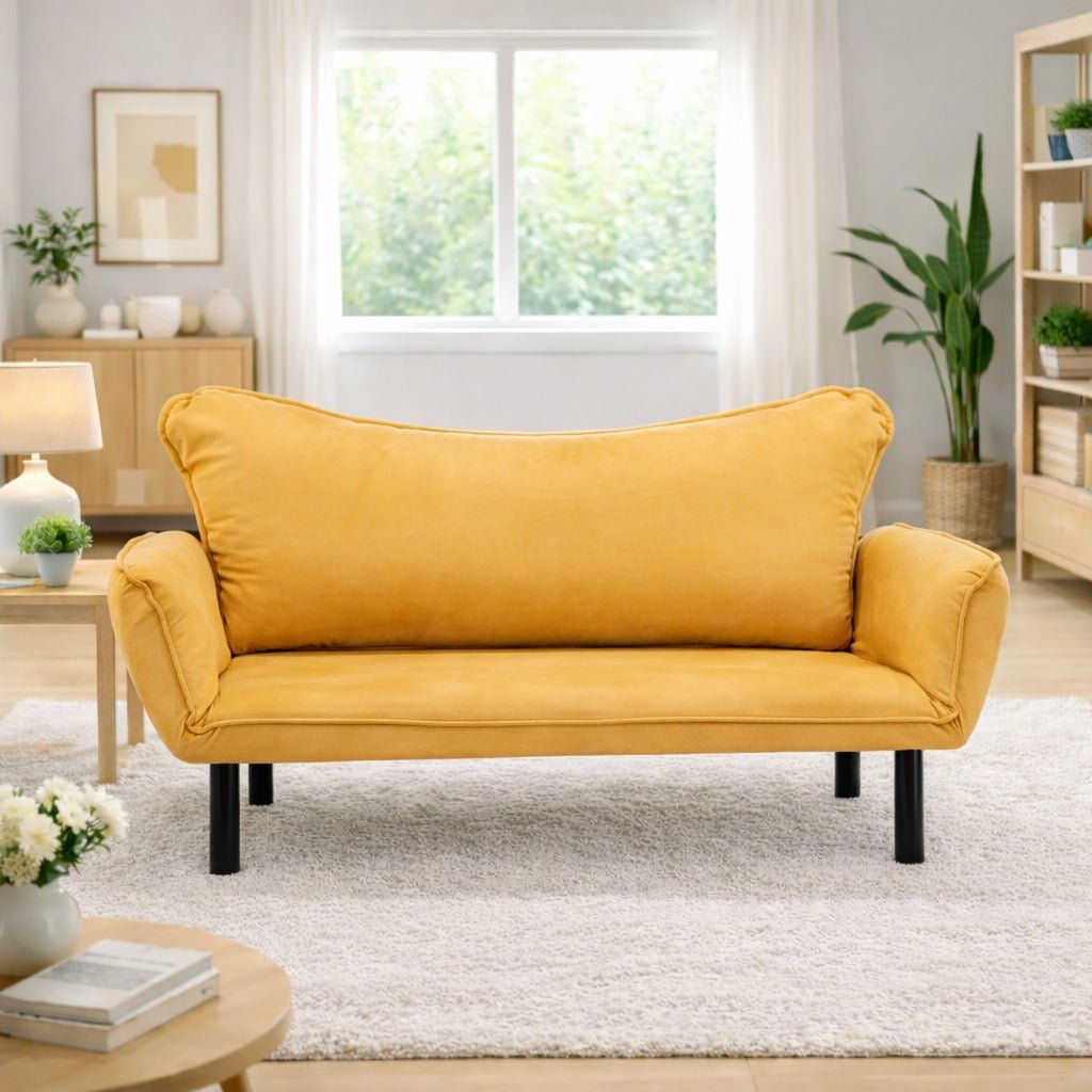 2-Sitzer Schlafsofa Chatto Senfgelb