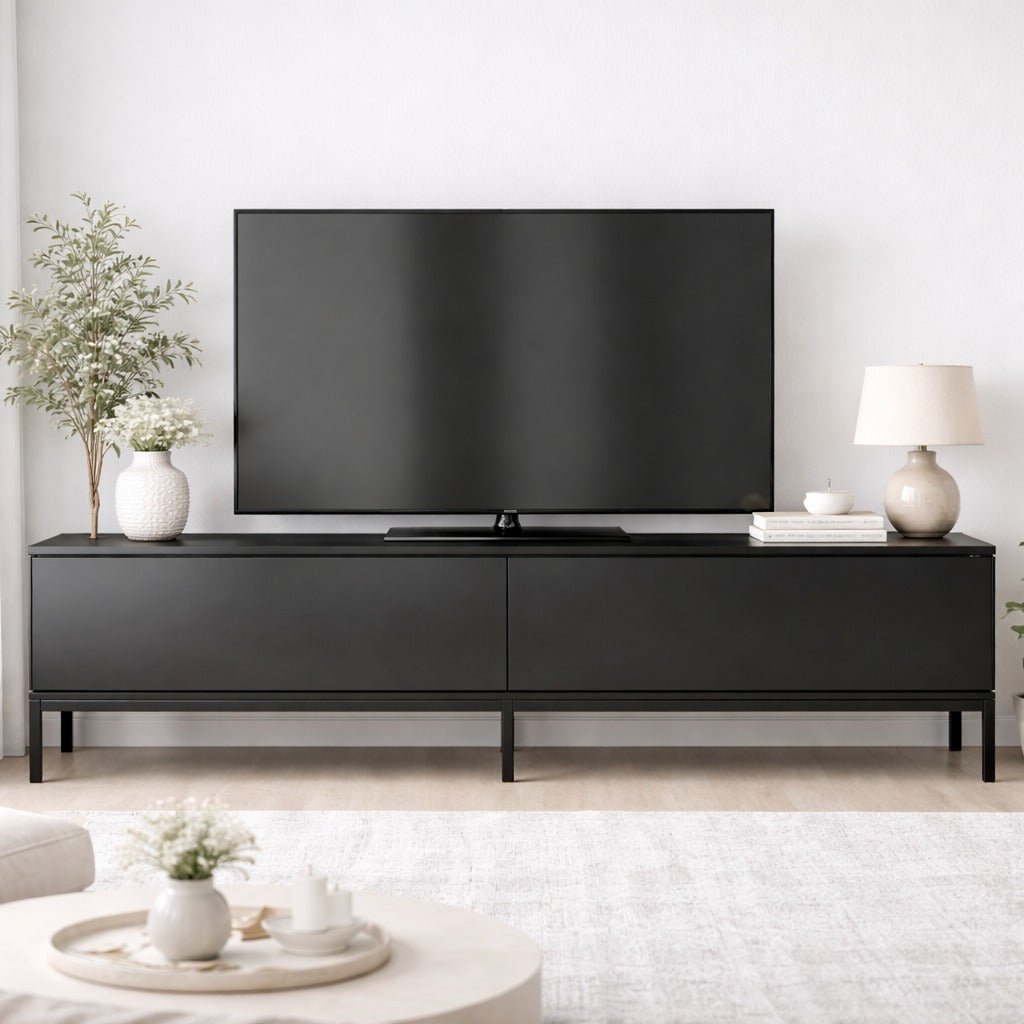 TV -Möbel Lord Black Melamine 180x47x30 cm