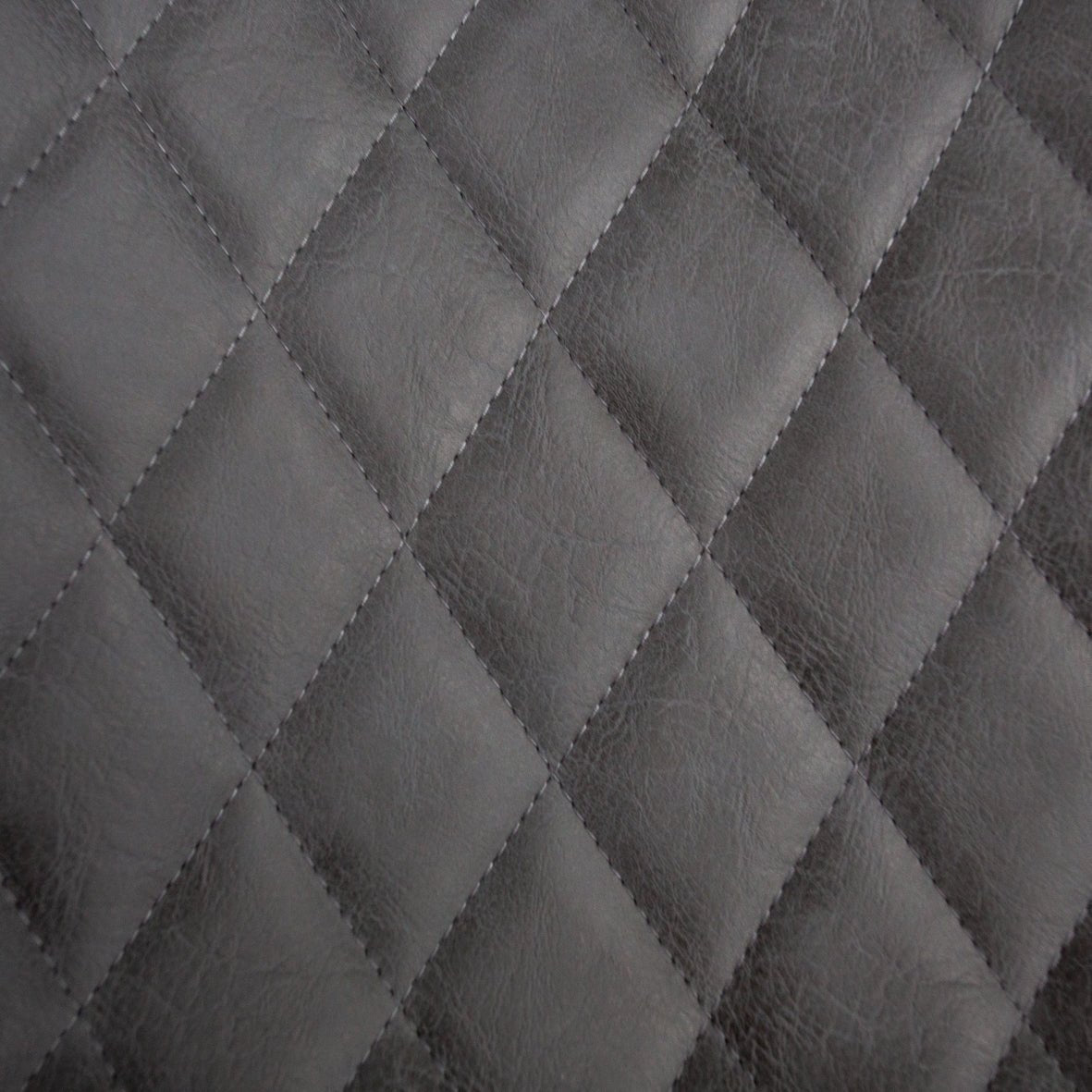 Industrieller Barhocker Juno Anthrazit Kunstleder - Sitzhöhe 70 cm - Ohne Armlehnen