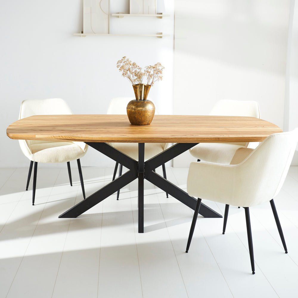 Esstisch Mikkel Eiche Dänisch Oval Matrix Rahmen Klein