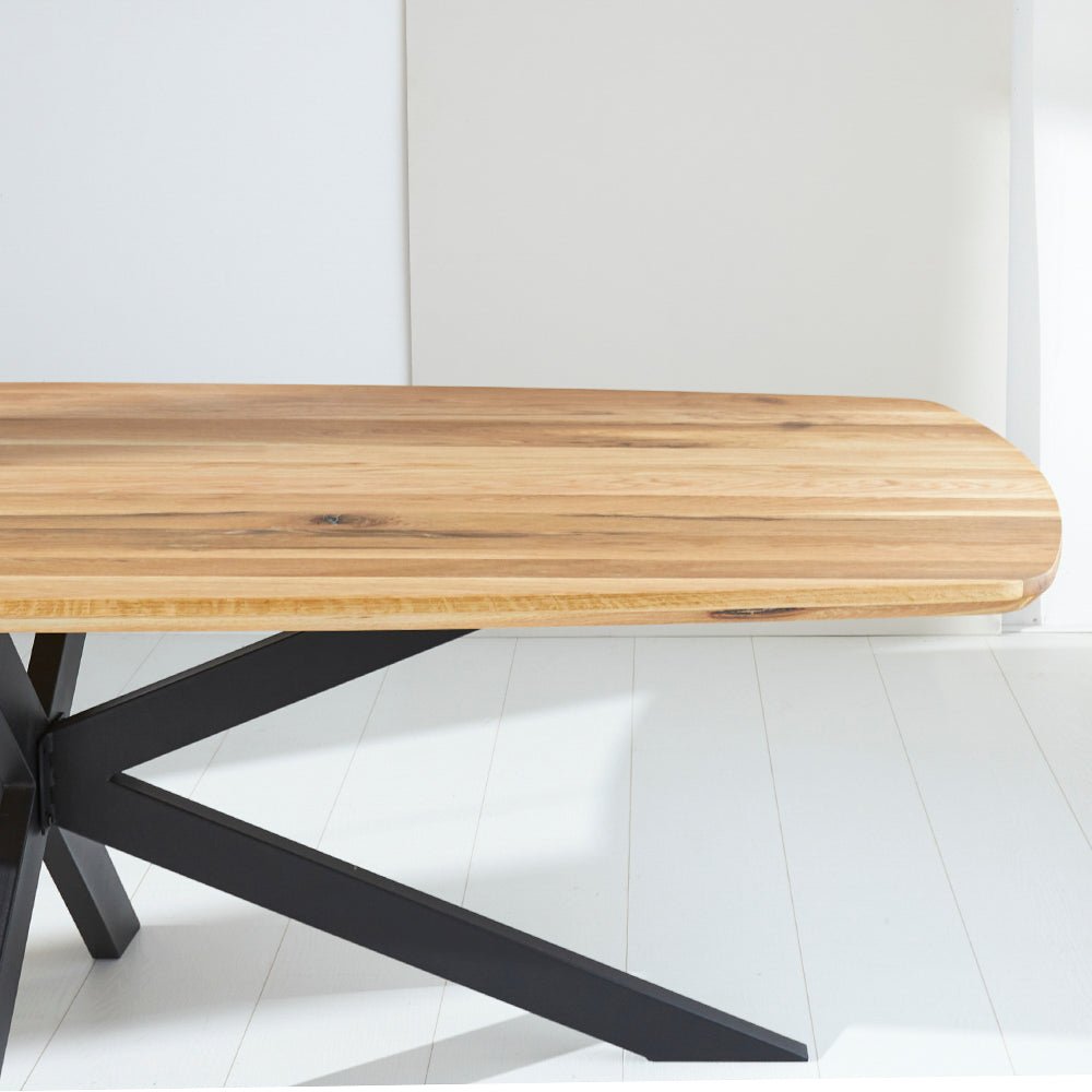 Esstisch Mikkel Eiche Dänisch Oval Matrix Rahmen Groß