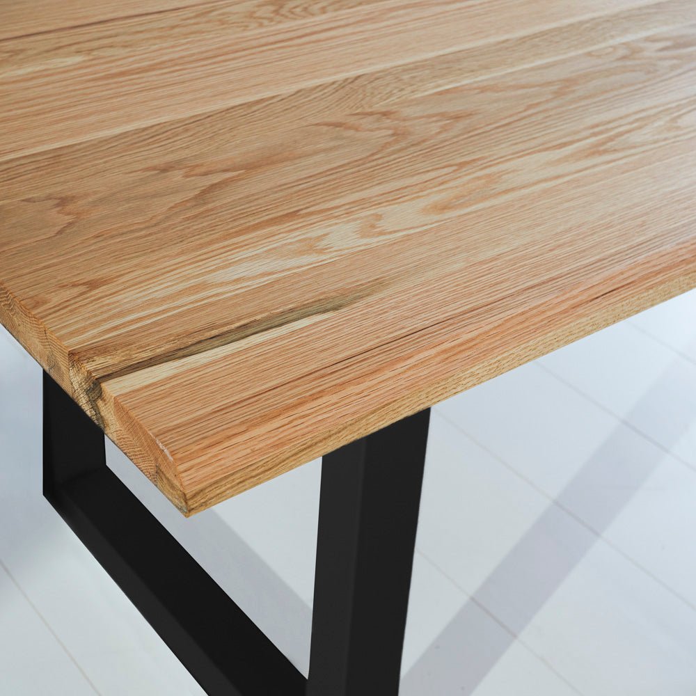 Esstisch Milas Eiche U-Bein Schwarz