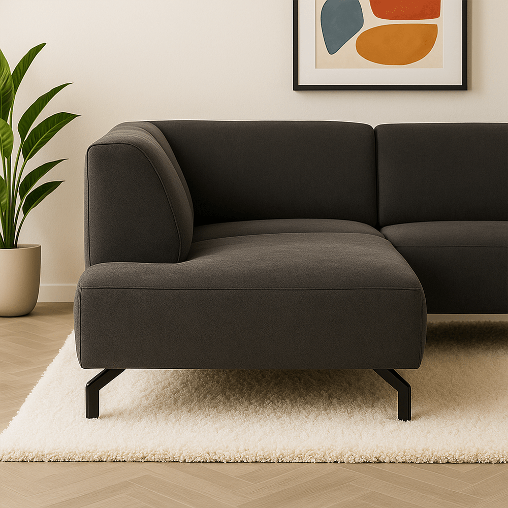 Industrielles Ecksofa Verona Stoff