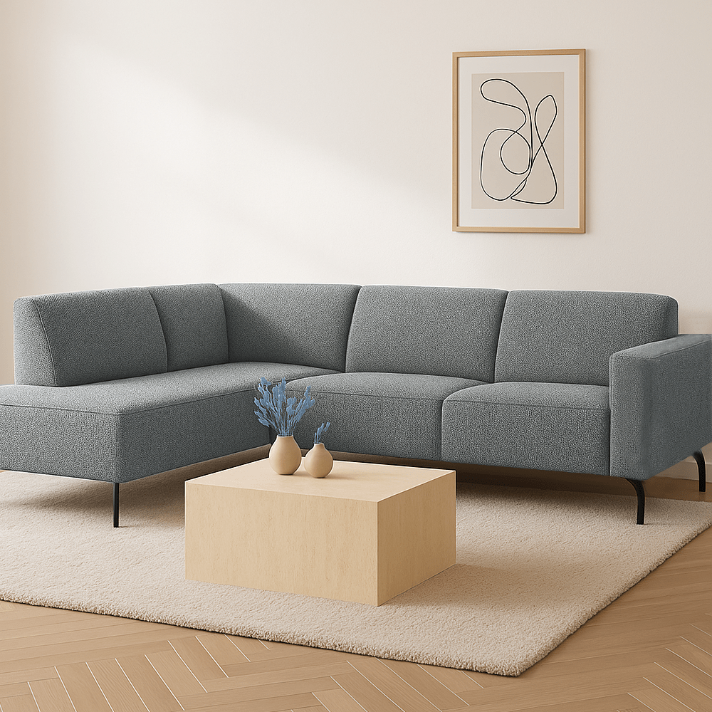 Industrielles Ecksofa Verona Stoff