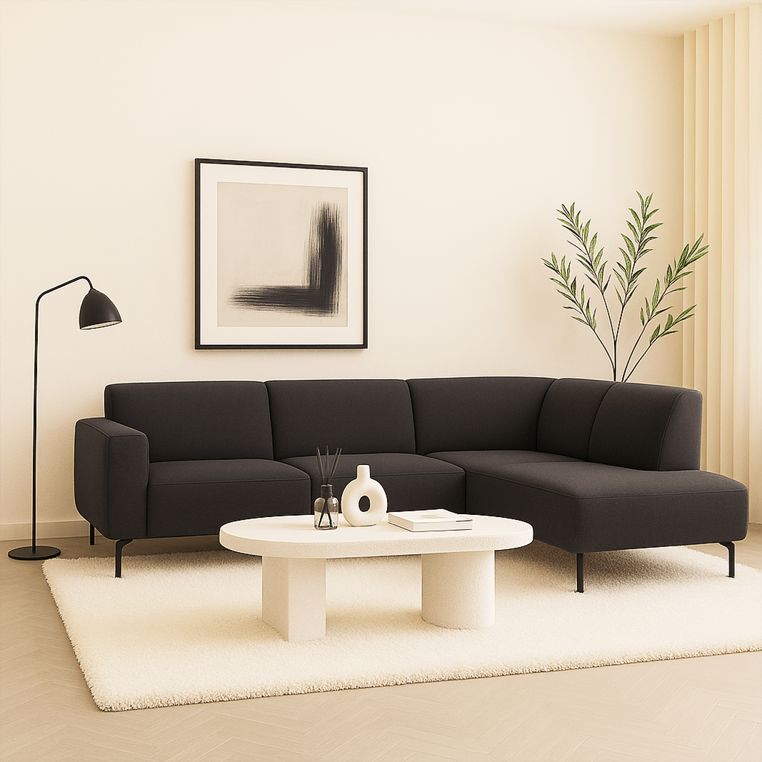 Industrielles Ecksofa Verona Stoff