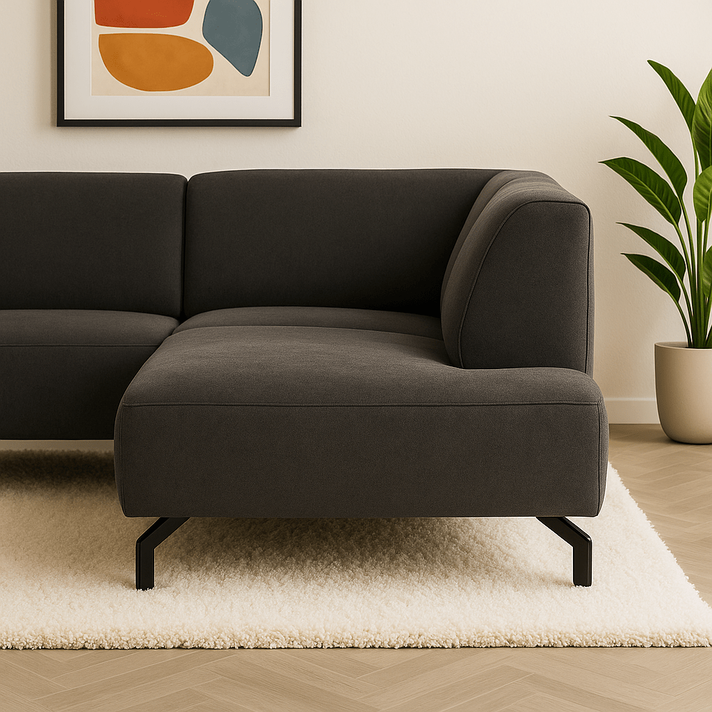 Industrielles Ecksofa Verona Stoff