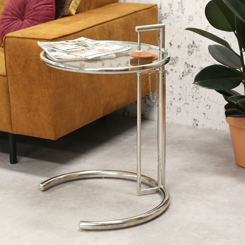 Beistelltisch Taffy Dimehouse Silber LxBxH 60x60x50 Glas Stimmungsvolle Fotofrontansicht