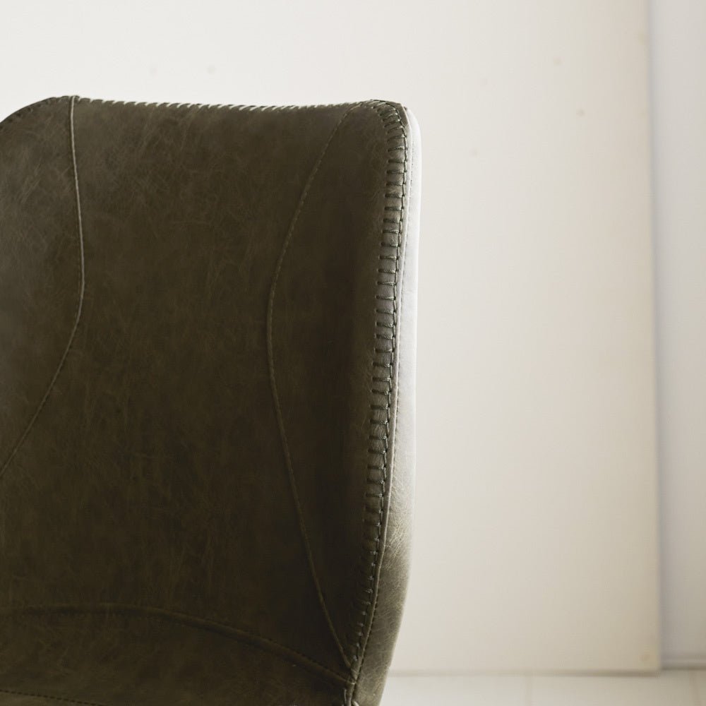Barhocker Beau Kunstleder Dimehouse Grün LxBxH 84x54x52 Kunstleder Stimmungsvolles Fotodetail
