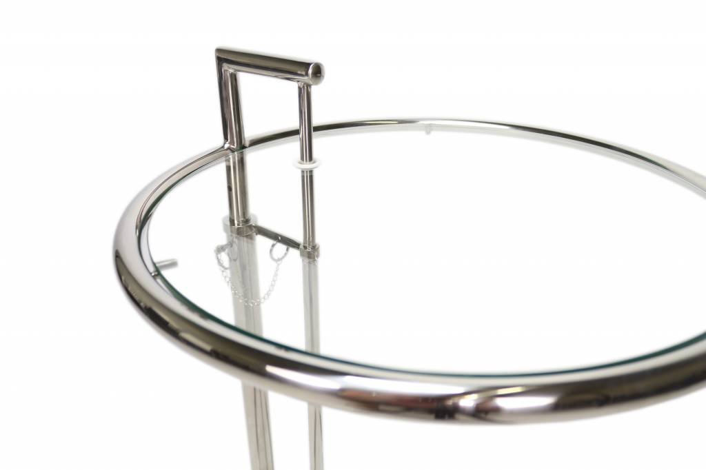 Beistelltisch Taffy Dimehouse Silber LxBxH 60x60x50 Glas Weiß Fotodetail