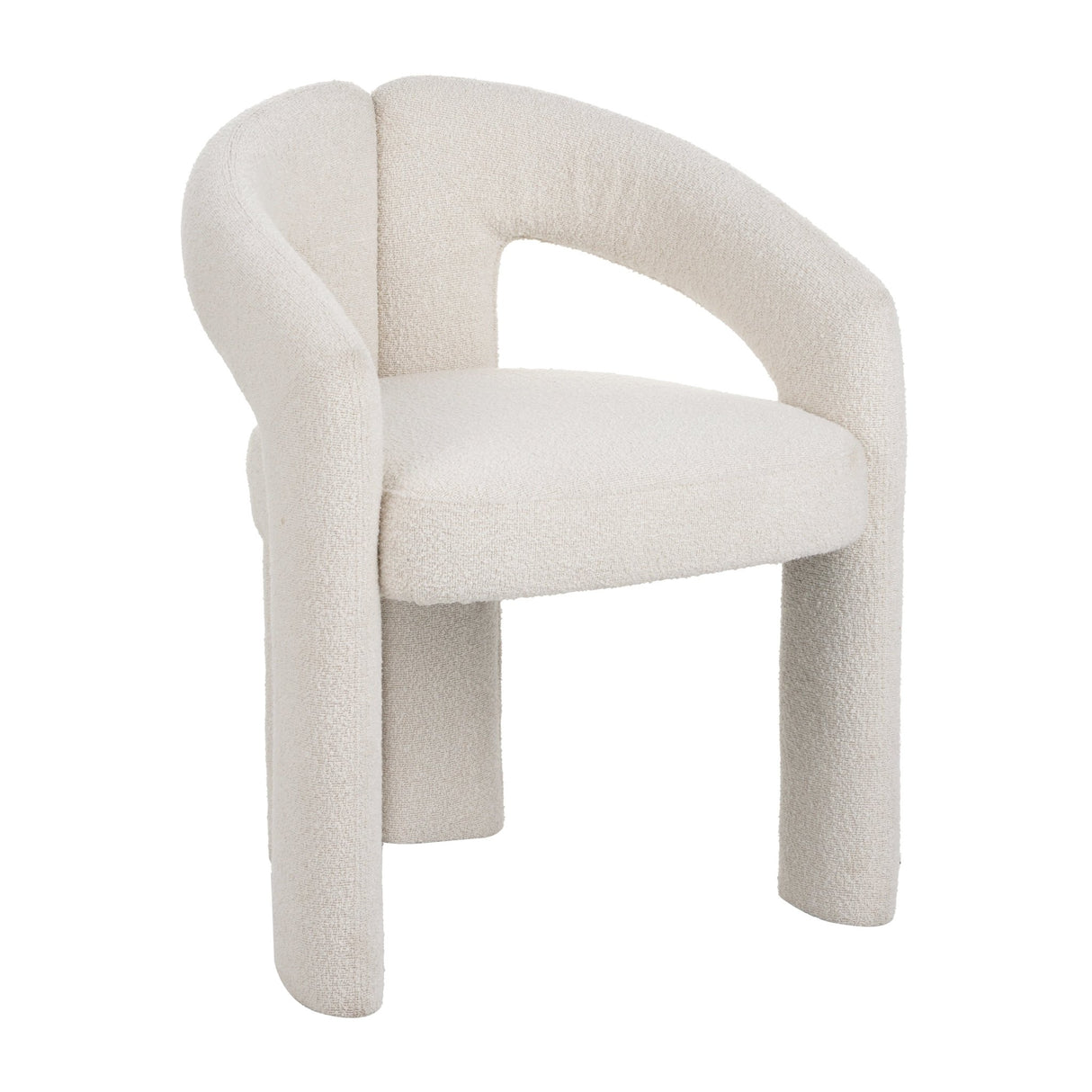 Design Esszimmerstuhl Ivor Bouclé Maro - Vollständig Stoff 
