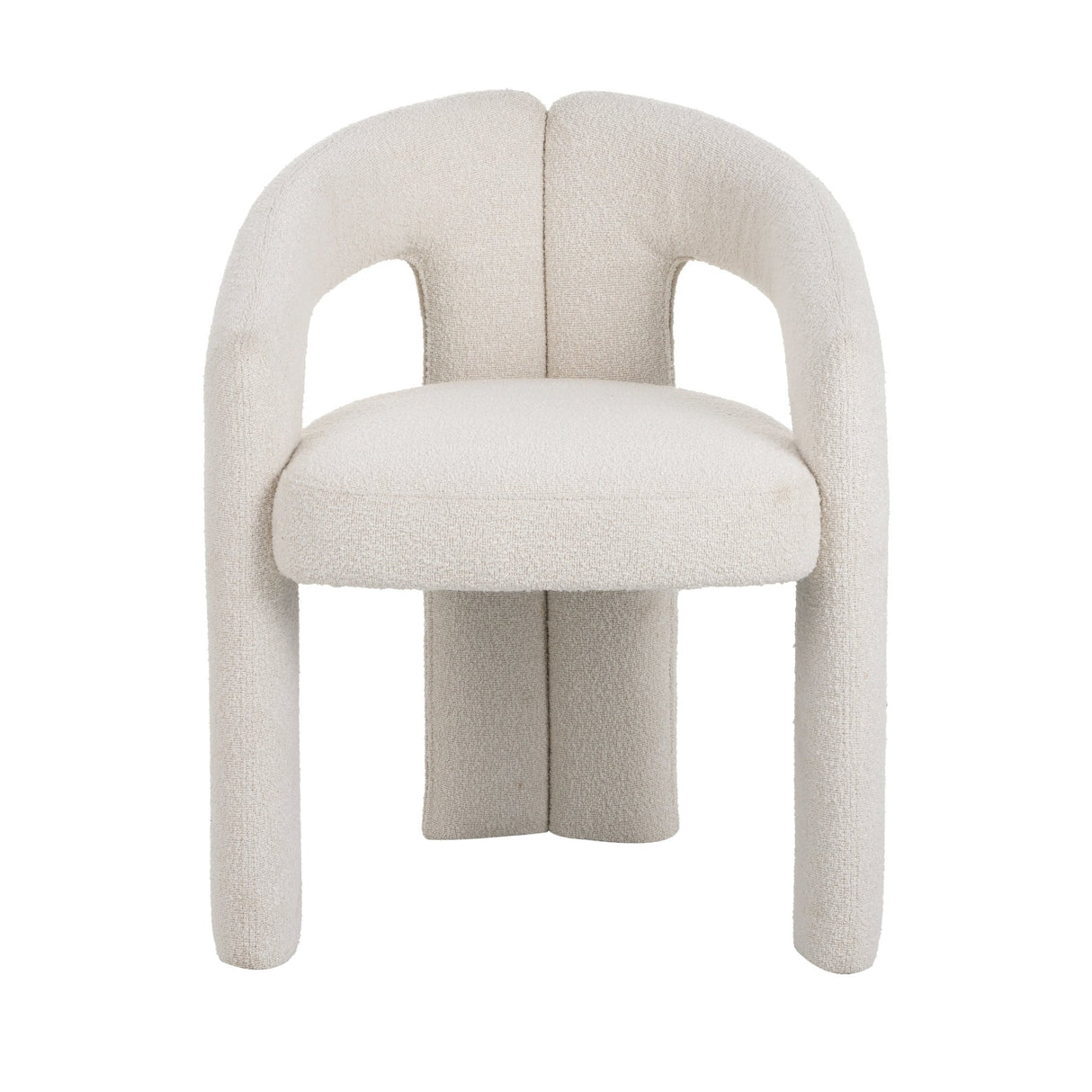 Design Esszimmerstuhl Ivor Bouclé Maro - Vollständig Stoff 