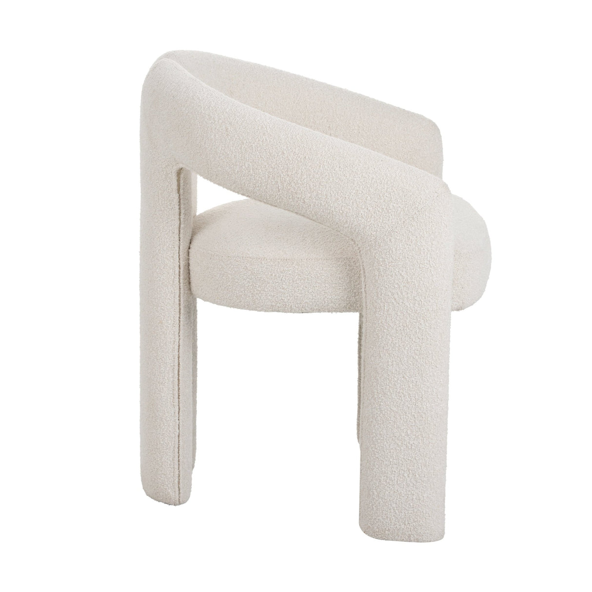 Design Esszimmerstuhl Ivor Bouclé Maro - Vollständig Stoff 