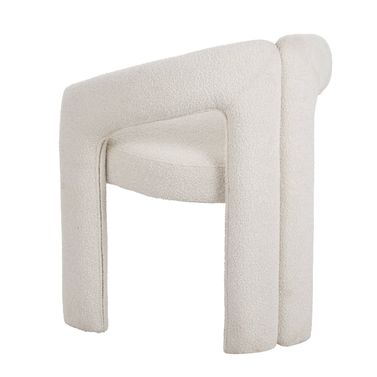Design Esszimmerstuhl Ivor Bouclé Maro - Vollständig Stoff 