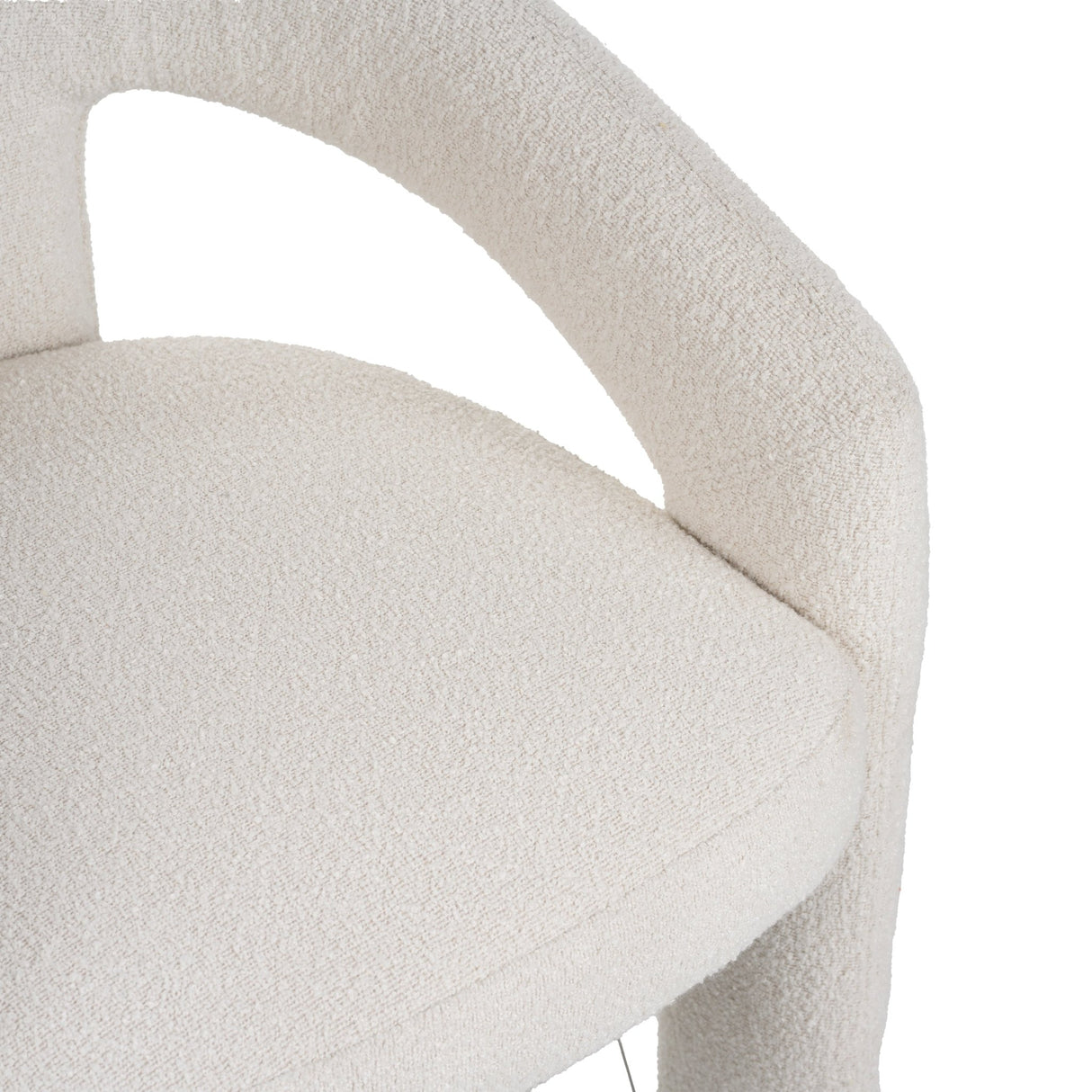 Design Esszimmerstuhl Ivor Bouclé Maro - Vollständig Stoff 