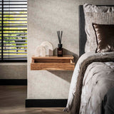 Nachttische Arlo Set von 2 – Massives Akazienholz mit Schublade 