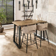 Stehtische - Industrie Bartisch Mangoholz Wyatt Rohling 135x70 cm - Dimehouse