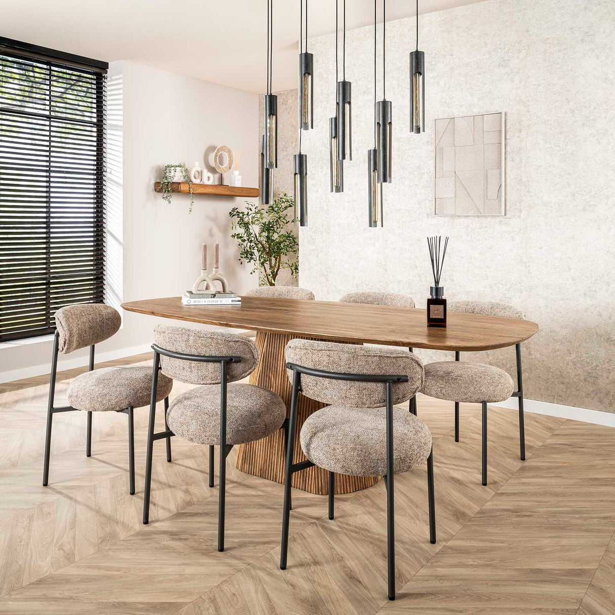 Esstisch Sable 215 cm - Mangoholz Sand 