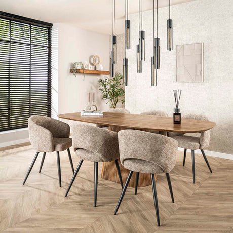 Eettafel Sable 215 cm - Mangohout Zand