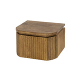 Schwebender Nachttisch Mangoholz Sand – 1 Schublade 