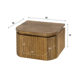 Schwebender Nachttisch Mangoholz Sand – 1 Schublade 
