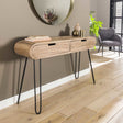 Schminktisch Jasmine DH Interior Mango LxBxH 124x35x28 Mangoholz Stimmungsvolles Foto diagonal von vorne