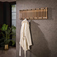 Garderobenständer - Garderobe Vera 13 Haken Mangoholz Sandfarbe - Dimehouse