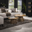Couchtische - Rund Couchtisch 2er-Set Vera Mangoholz - Dimehouse