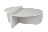 Salontafels - Ronde Salontafel Grijs Getrapt Melamine 90 cm Orin - Dimehouse