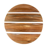 Rundes Wandregal Binc Holz natur 