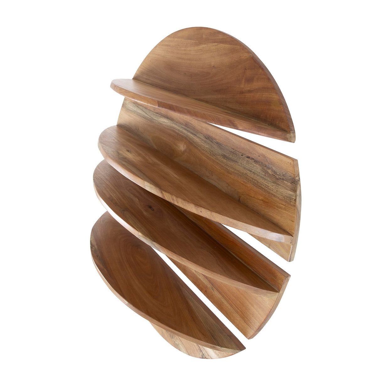 Rundes Wandregal Binc Holz natur 