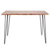 Industrielle Bartisch Akazienholz Elin 130 cm