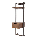 Oslo 1-Schubladen-Nachtkommode aus Massivakazie Drift Brown 