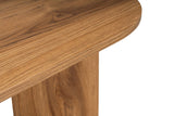 Ovale Couchtisch Holzoptik - 120x60 