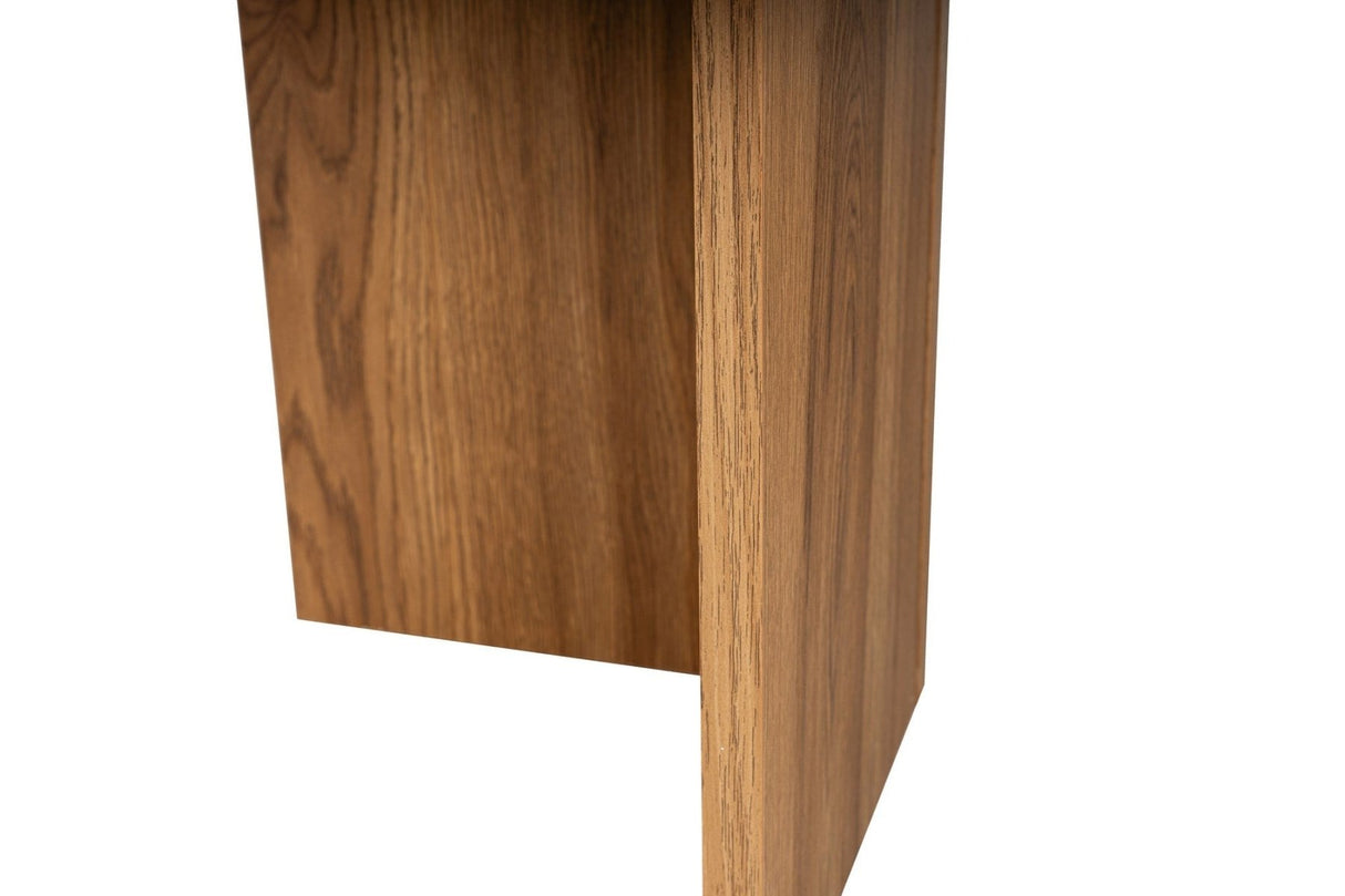 Ovale Couchtisch Holzoptik - 120x60 