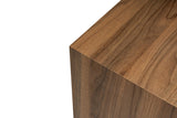 Moderner Beistelltisch Kubus Quadratisch Walnussoptik - 45x45x50 cm 