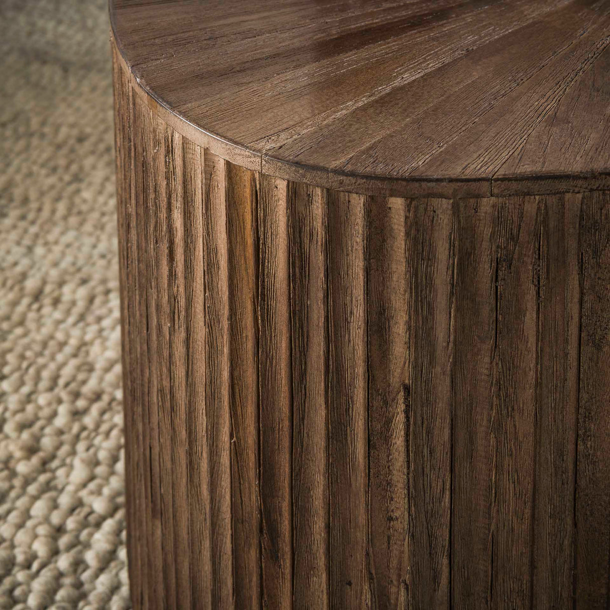 Couchtisch-Set von 2 Myla quadratisch Teakholz Braun 