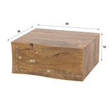 Zwevend nachtkastje 1 lade zandkleur mangohout Oona