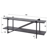 TV Möbel Loek Grau Metall 140 cm 