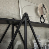Wandregal Loek 5-lagig Metall Grau 220 cm 