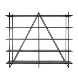Wandregal Loek 5-lagig Metall Grau 220 cm 