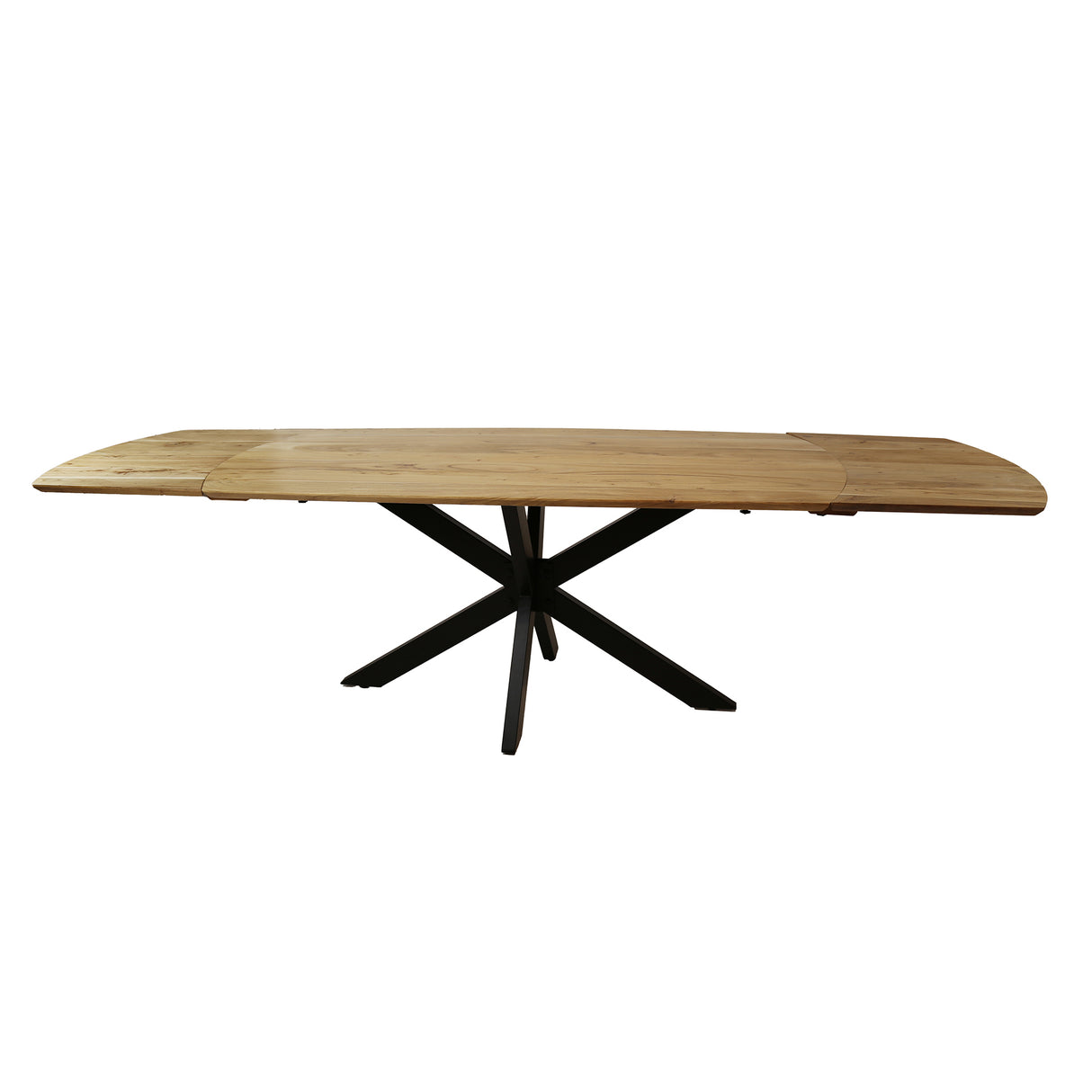 Ausziehbarer Esstisch Mack Dänisch ovaler Akaziahout 175-275x90 cm