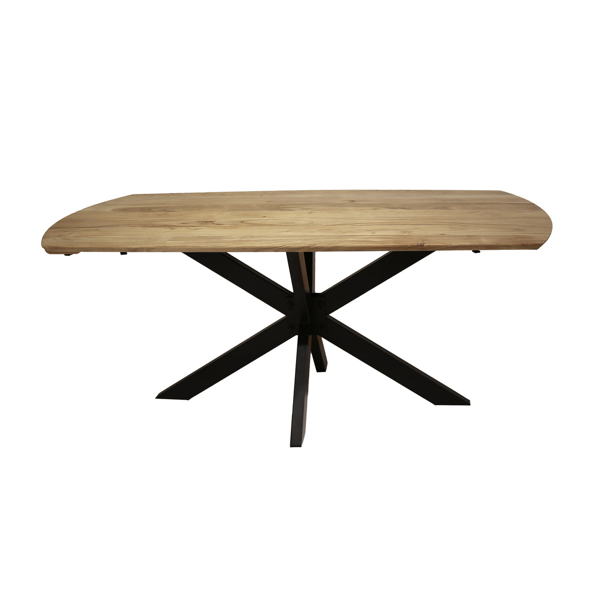 Ausziehbarer Esstisch Mack Dänisch ovaler Akaziahout 175-275x90 cm