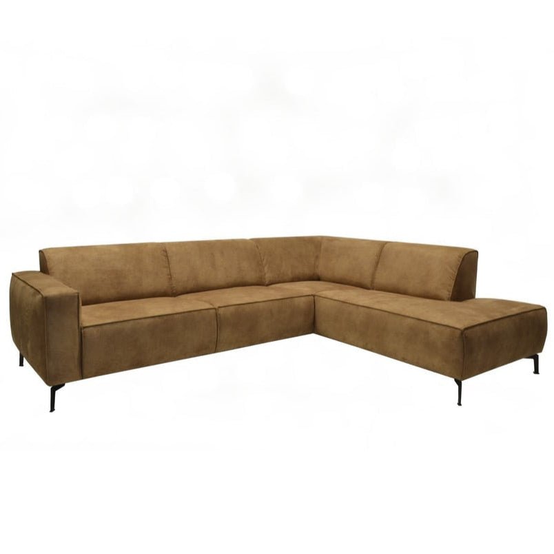 Industrielle Ecke Sofa Brisbane Cognac Right Leder