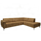 Industrielle Ecke Sofa Brisbane Cognac Right Leder