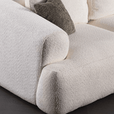 Banken - 3 - zitsbank Grande – Wit Bouclé – 290 cm – Como - Dimehouse