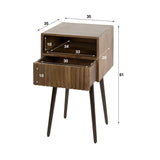 Nachttisch Dex Akazienholz Drift Brown - 1 Schublade 