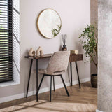 Schminktisch Elin - Massives Akazienholz Drift Brown 120 cm 