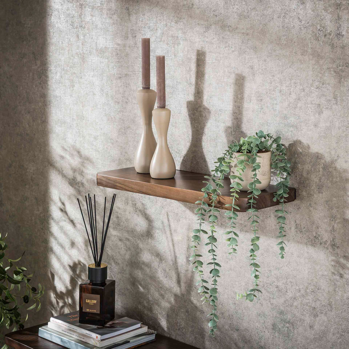 Wandplank Acacia Drift Brown 60 cm - Massief Hout